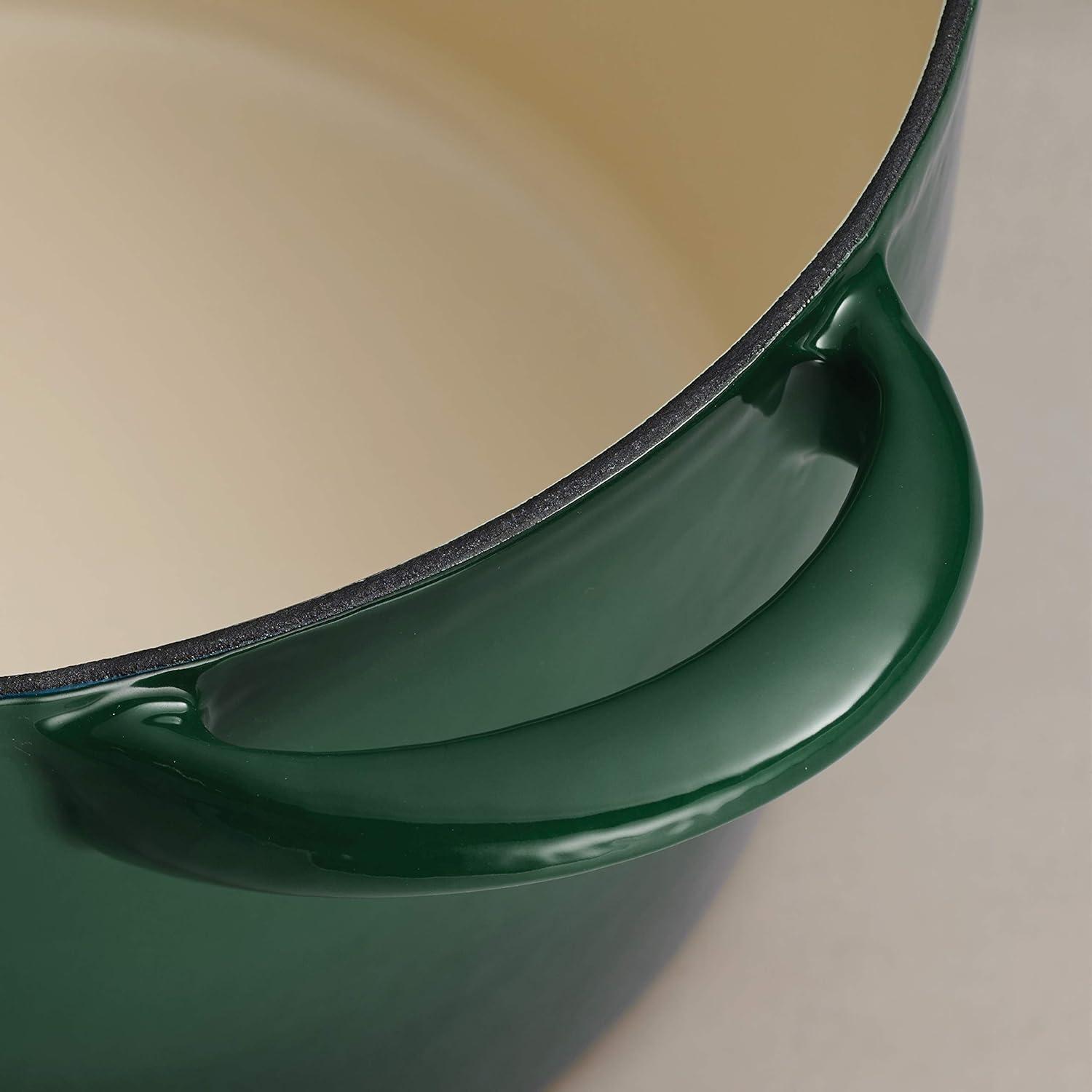 image:imageTramontina 7 Qt Enameled Cast Iron Covered Tall Round Dutch Oven Latte 80131353DSBasil
