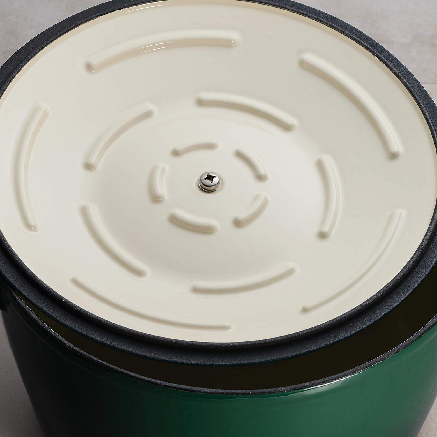 image:imageTramontina 7 Qt Enameled Cast Iron Covered Tall Round Dutch Oven Latte 80131353DSBasil