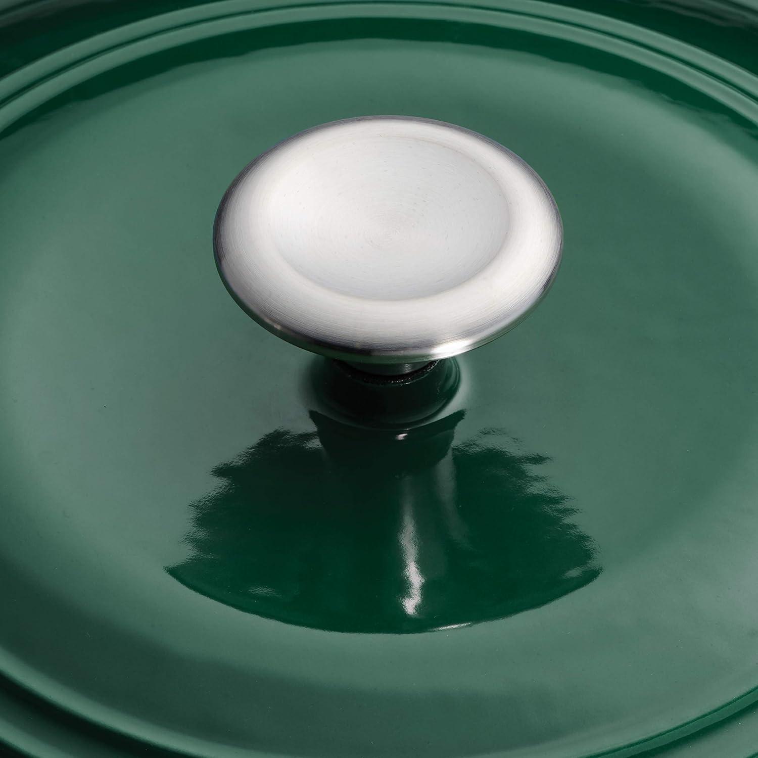 image:imageTramontina 7 Qt Enameled Cast Iron Covered Tall Round Dutch Oven Latte 80131353DSBasil