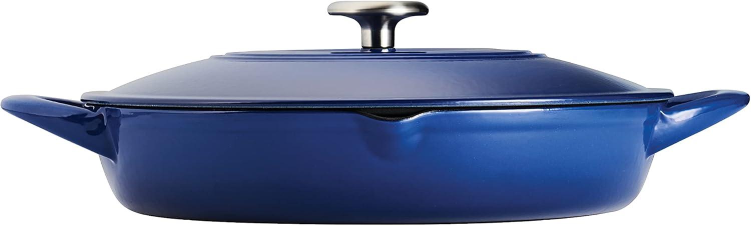 image:imageTramontina 7 Qt Enameled Cast Iron Covered Tall Round Dutch Oven Latte 80131353DSBlue