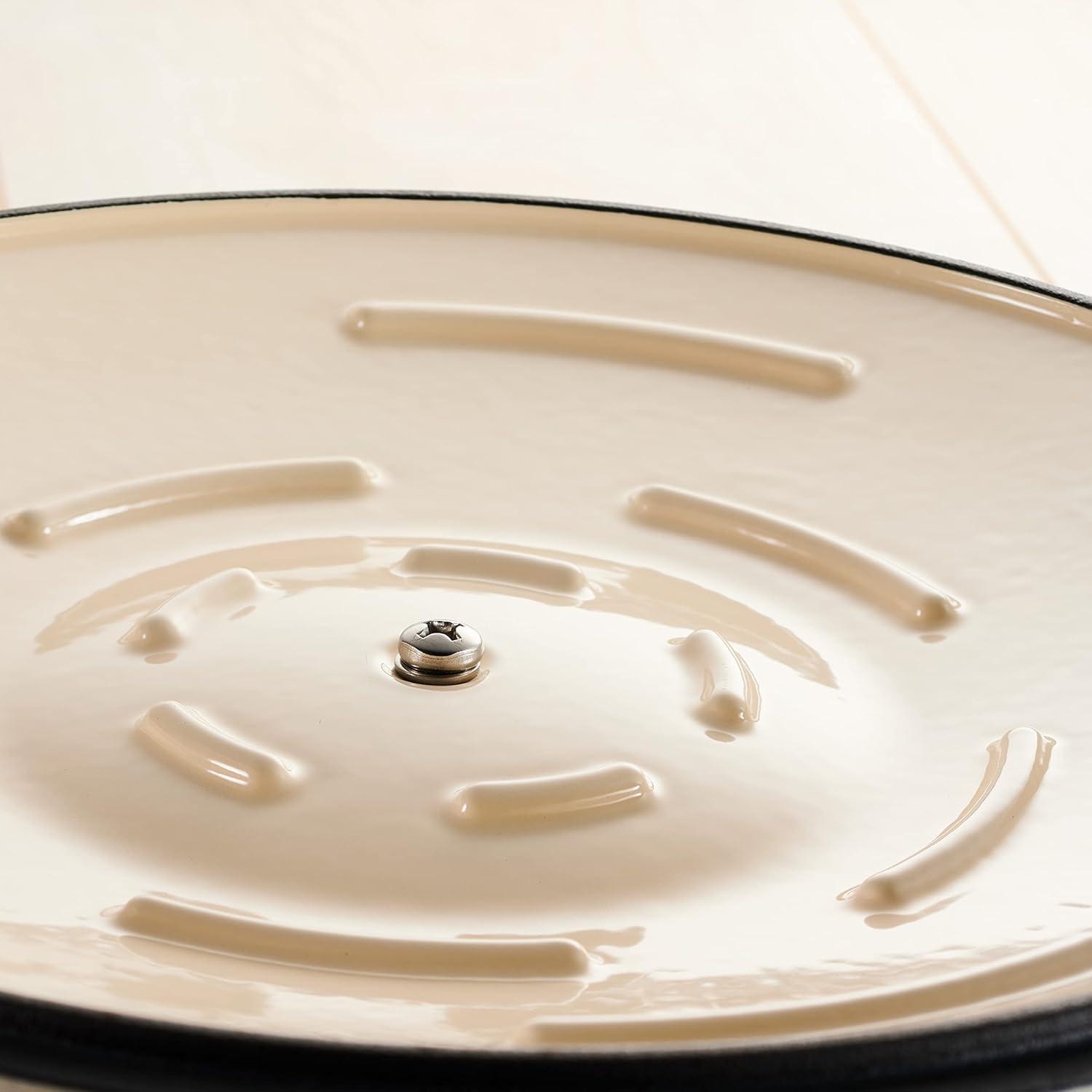 image:imageTramontina 7 Qt Enameled Cast Iron Covered Tall Round Dutch Oven Latte 80131353DSBlue