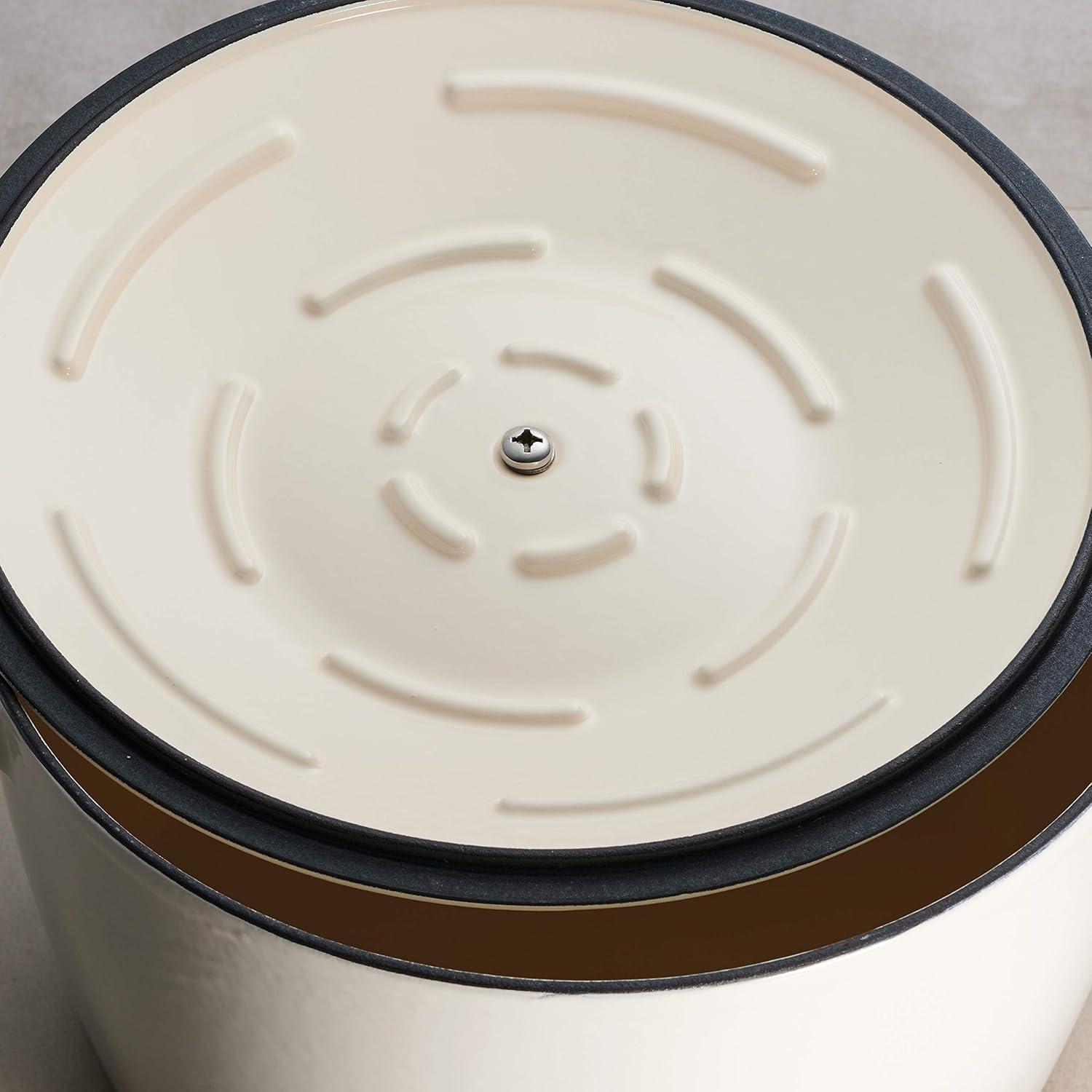 image:imageTramontina 7 Qt Enameled Cast Iron Covered Tall Round Dutch Oven Latte 80131353DSLatte