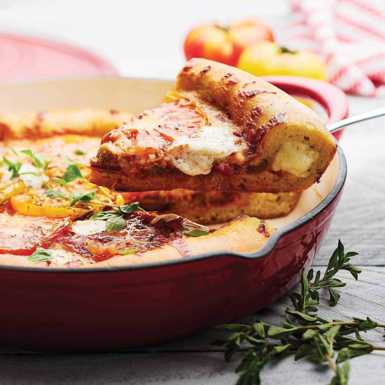 image:imageTramontina 7 Qt Enameled Cast Iron Covered Tall Round Dutch Oven Latte 80131353DSRed
