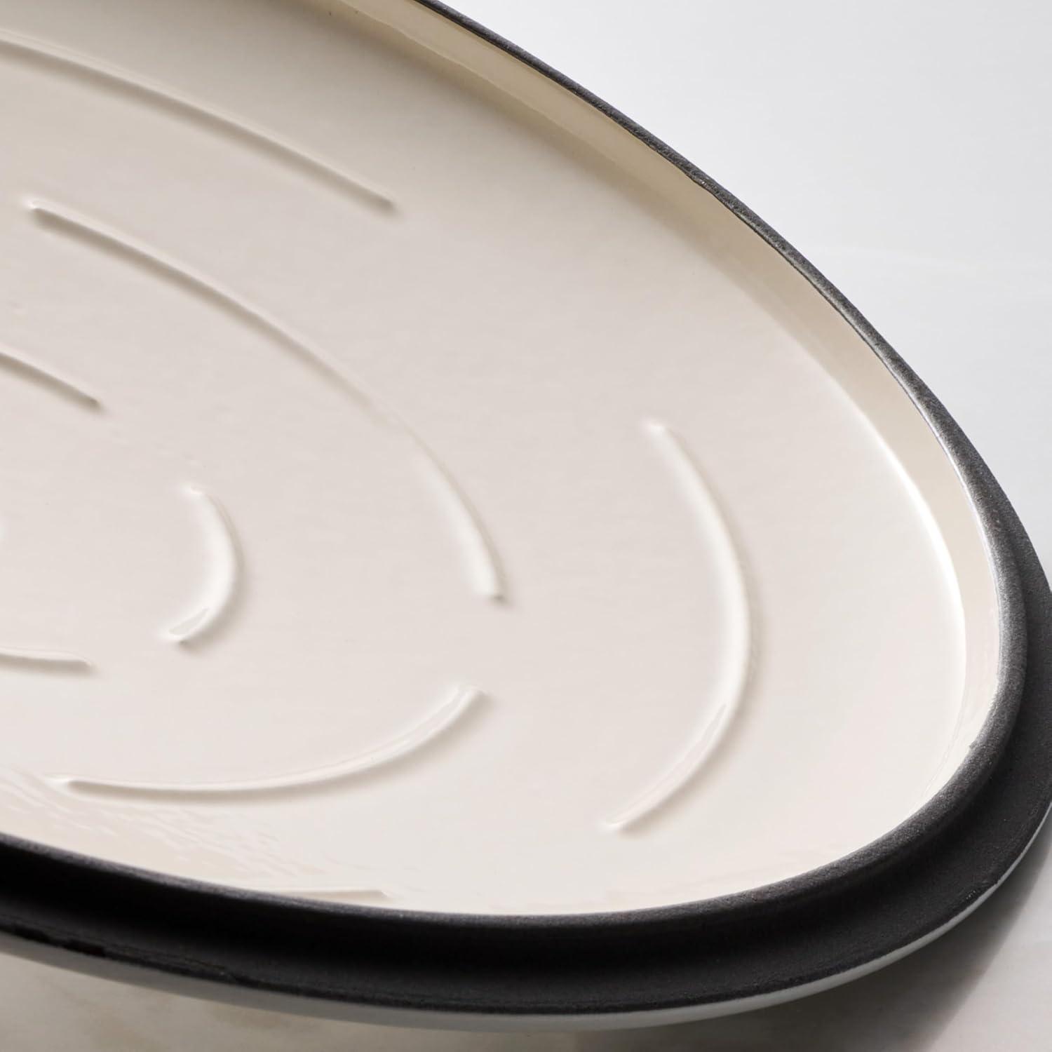 image:imageTramontina Bestow Enameled Cast Iron Dutch Oven Pot with Lid Round 55quart Medium BlueLatte