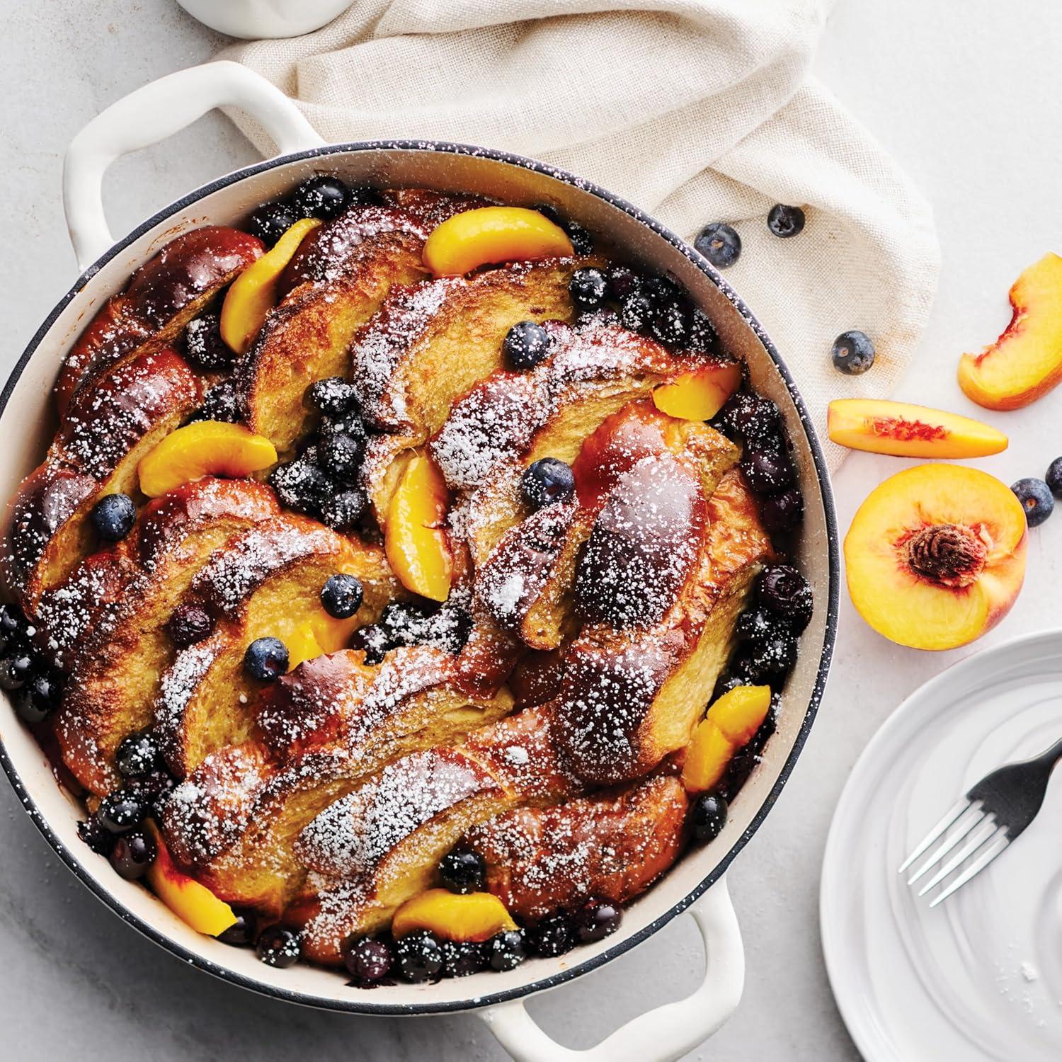 image:imageTramontina Bestow Enameled Cast Iron Dutch Oven Pot with Lid Round 55quart Medium BlueLatte