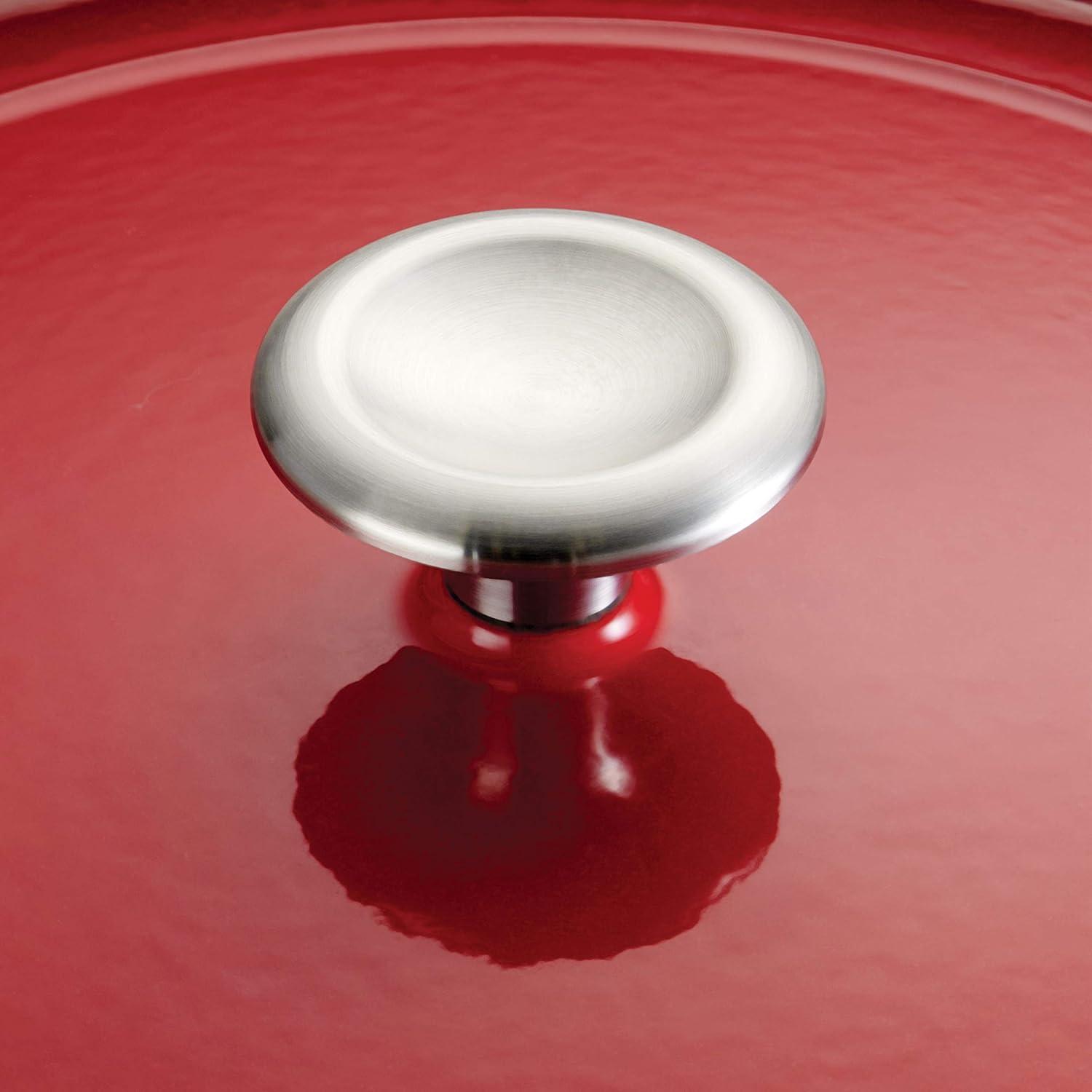 image:imageTramontina Bestow Enameled Cast Iron Saucier Pan with Lid 3quart BlueRed