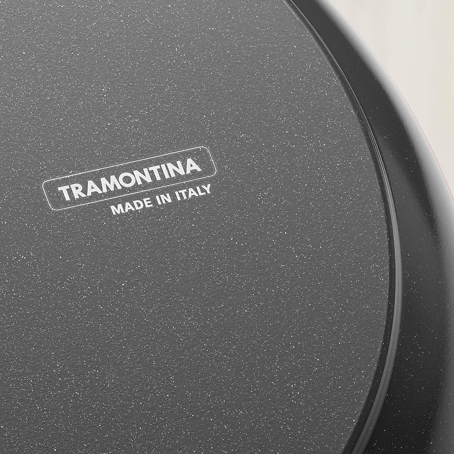 image:imageTramontina Ceramica Deluxe 10Inch Frying Pan Ceramic Non Stick Skillet OvenSafe Metallic BlackDeep Skillet