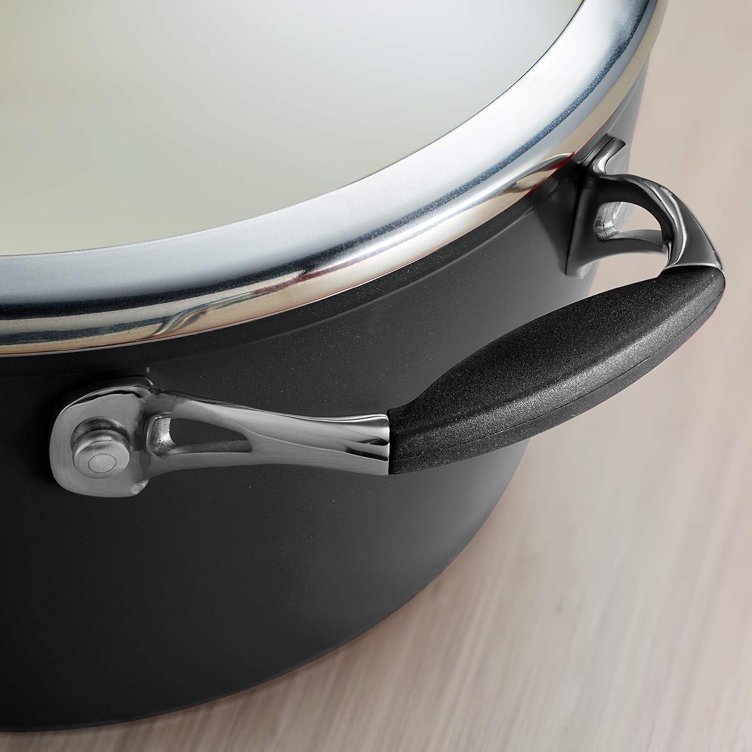 image:imageTramontina Ceramica Deluxe 10Inch Frying Pan Ceramic Non Stick Skillet OvenSafe Metallic BlackDeep Skillet