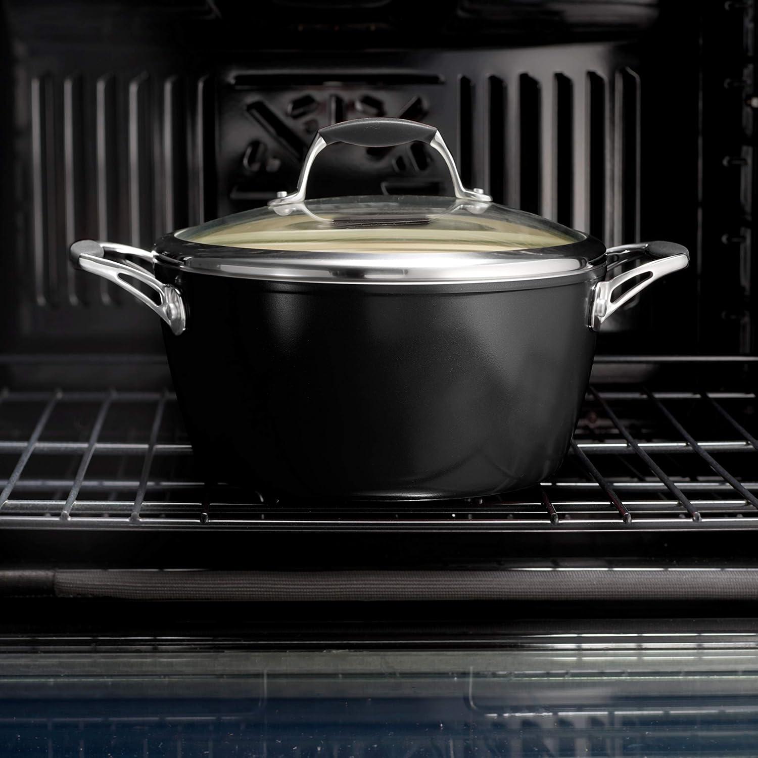 image:imageTramontina Ceramica Deluxe 10Inch Frying Pan Ceramic Non Stick Skillet OvenSafe Metallic BlackFry Pan