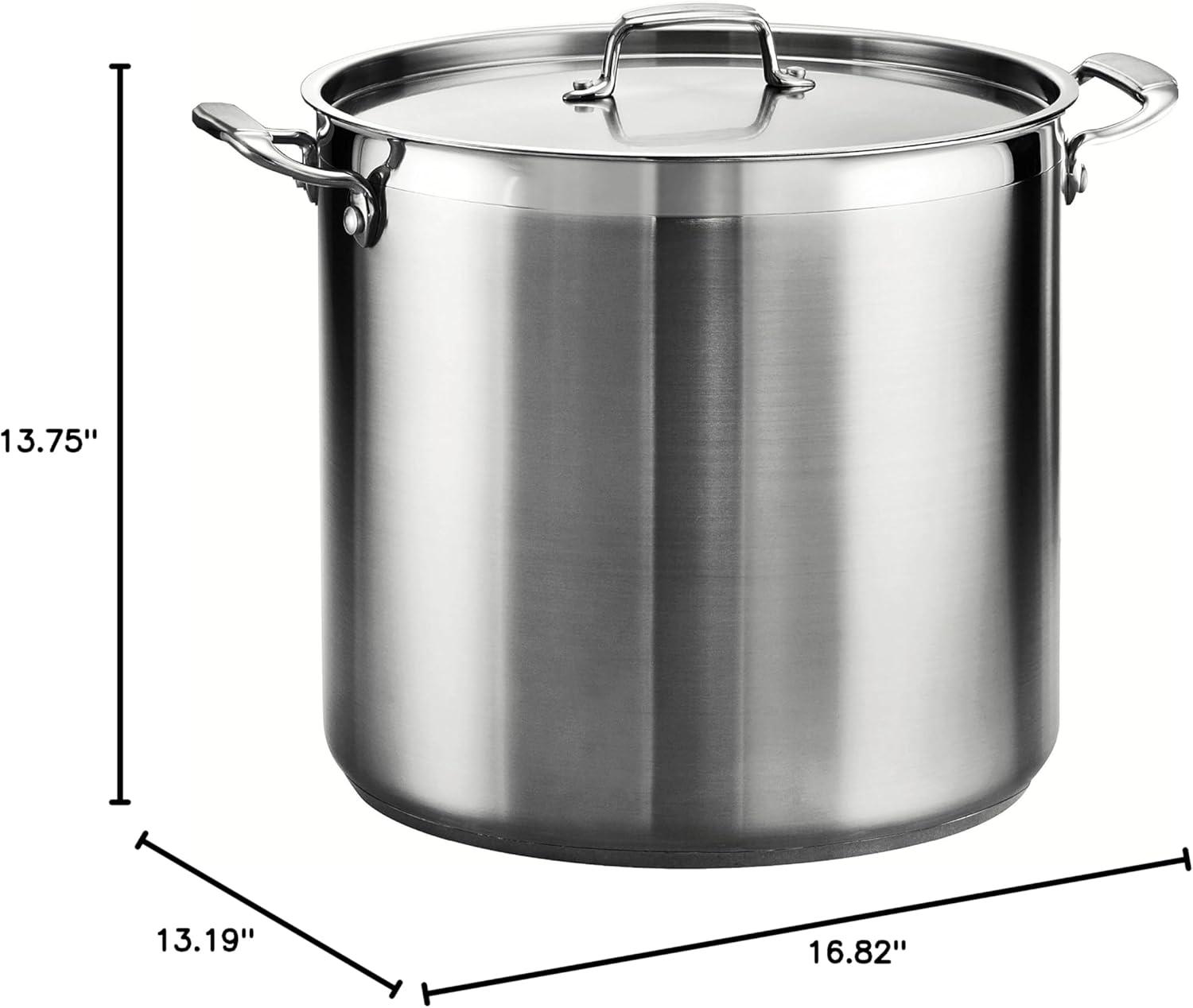 image:imageTramontina Gourmet Stainless Steel 8Quart Stock Pot with Lid24 quart