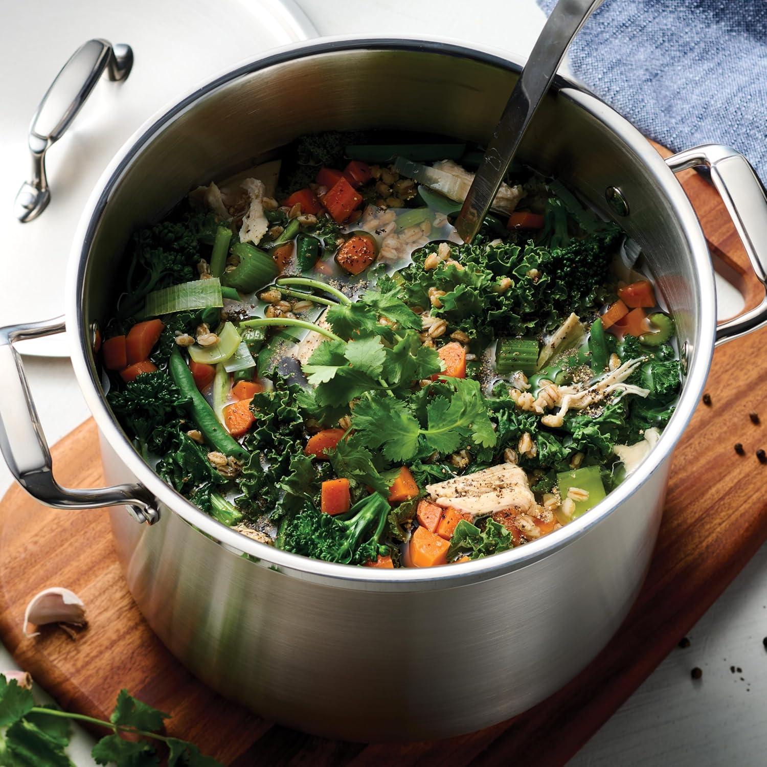 image:imageTramontina Gourmet Stainless Steel 8Quart Stock Pot with Lid8 Quarts