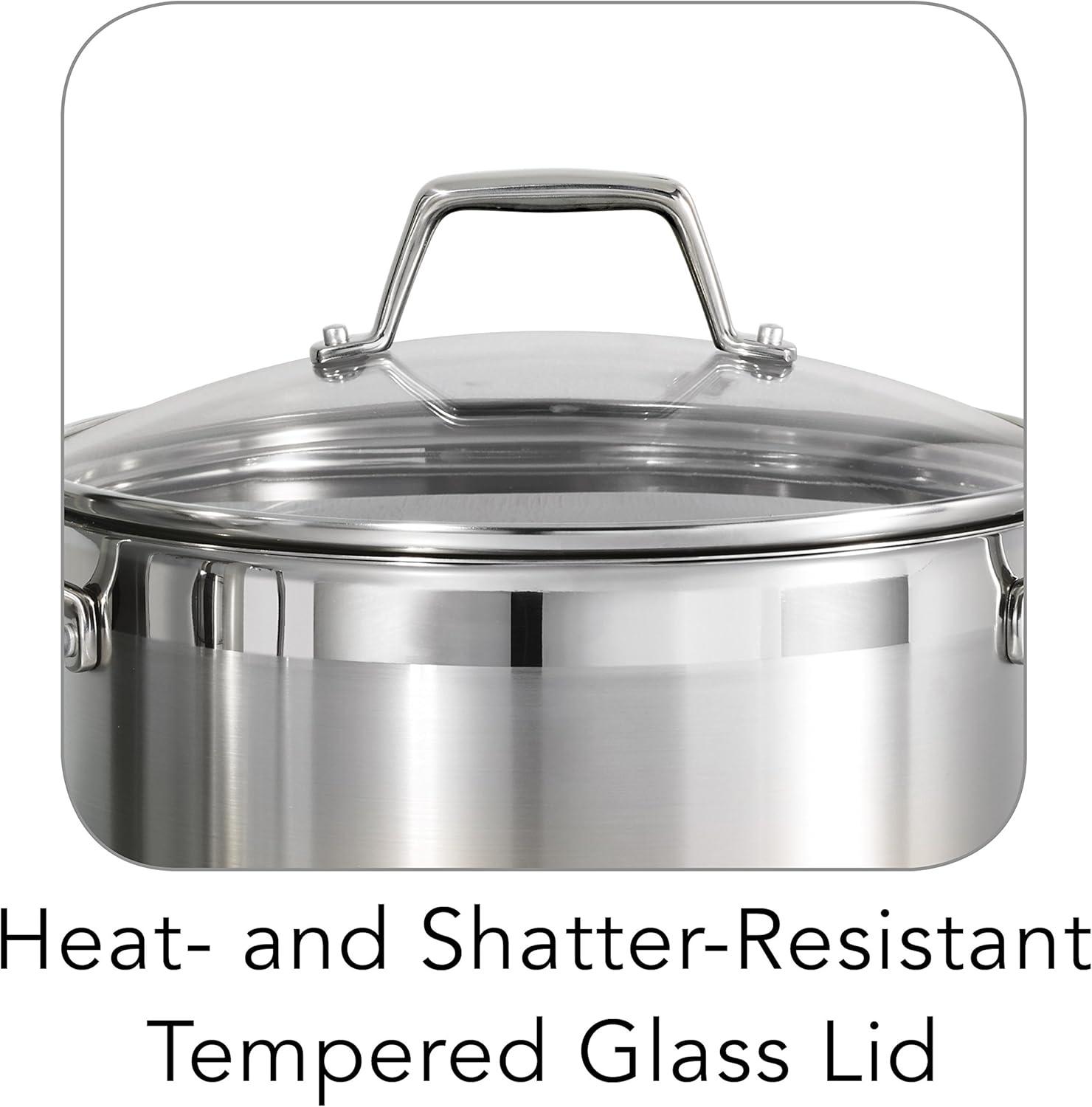 image:imageTramontina Lock amp Drain Stainless Steel 8Quart Pasta Pot with Lid and Strainer