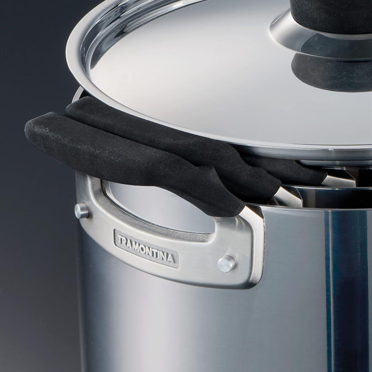 image:imageTramontina Nesting 6 Pc Stainless Steel TriPly Clad Sauce Pan and Stock Pot Set 80116048DS