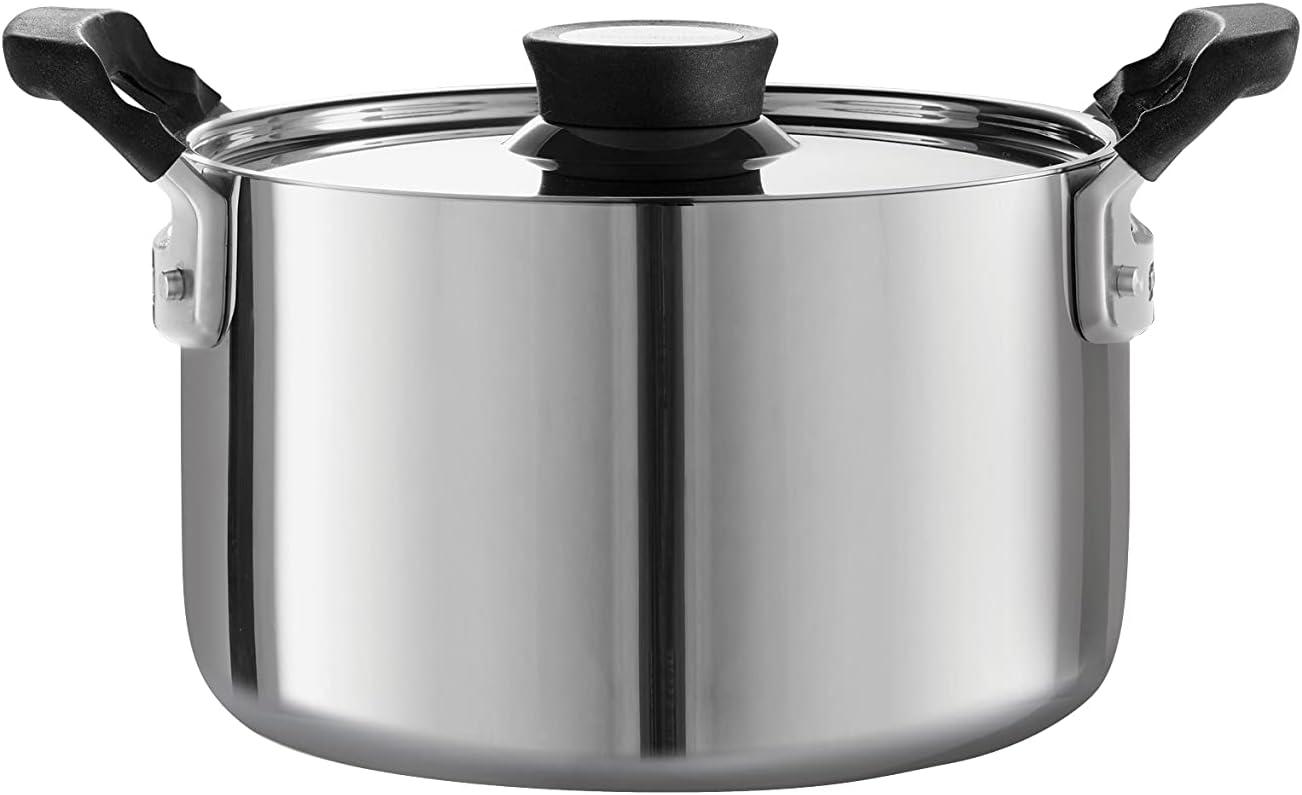 image:imageTramontina Nesting 6 Pc Stainless Steel TriPly Clad Sauce Pan and Stock Pot Set 80116048DS