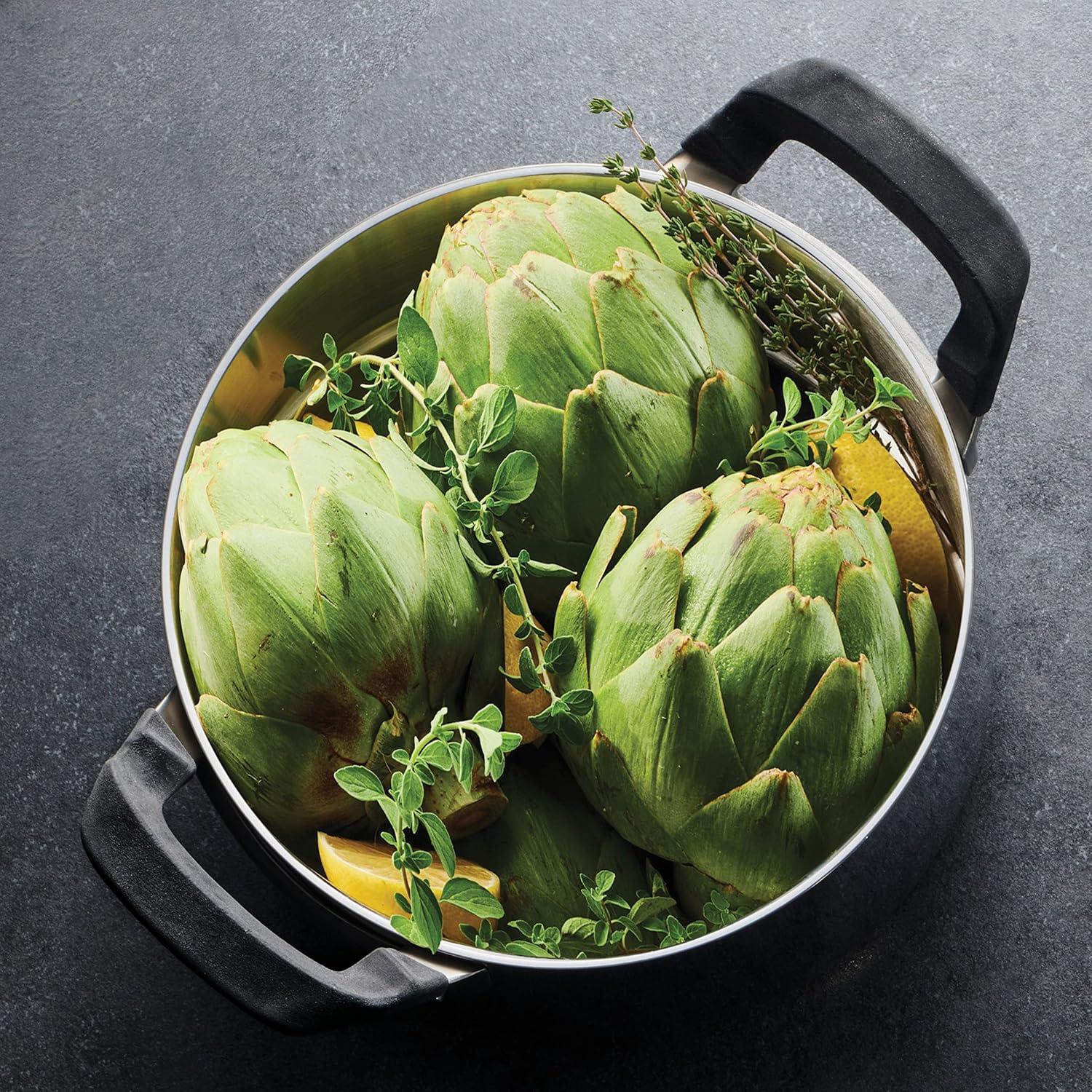 image:imageTramontina Nesting 6 Pc Stainless Steel TriPly Clad Sauce Pan and Stock Pot Set 80116048DS