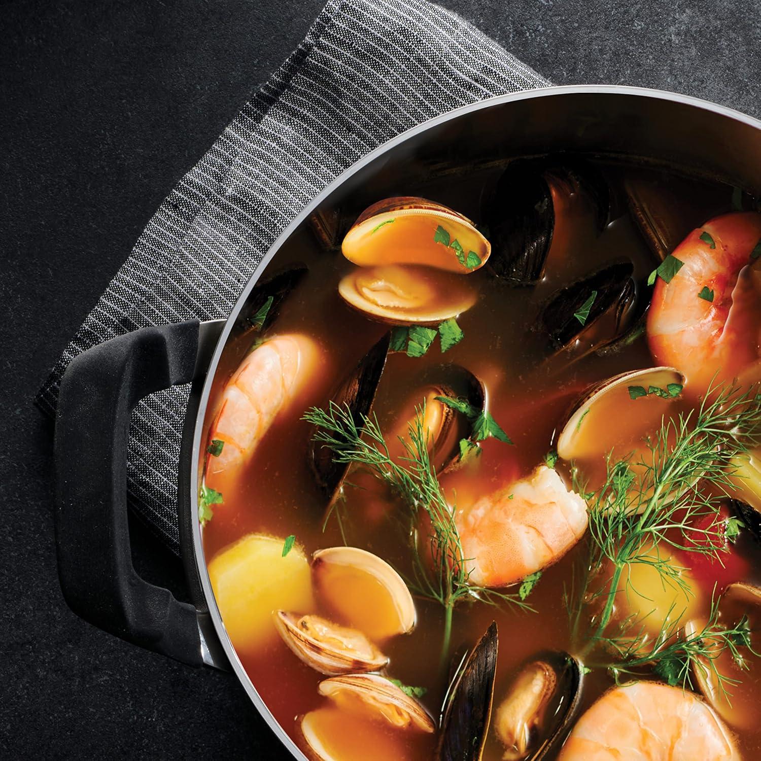 image:imageTramontina Nesting 6 Pc Stainless Steel TriPly Clad Sauce Pan and Stock Pot Set 80116048DS