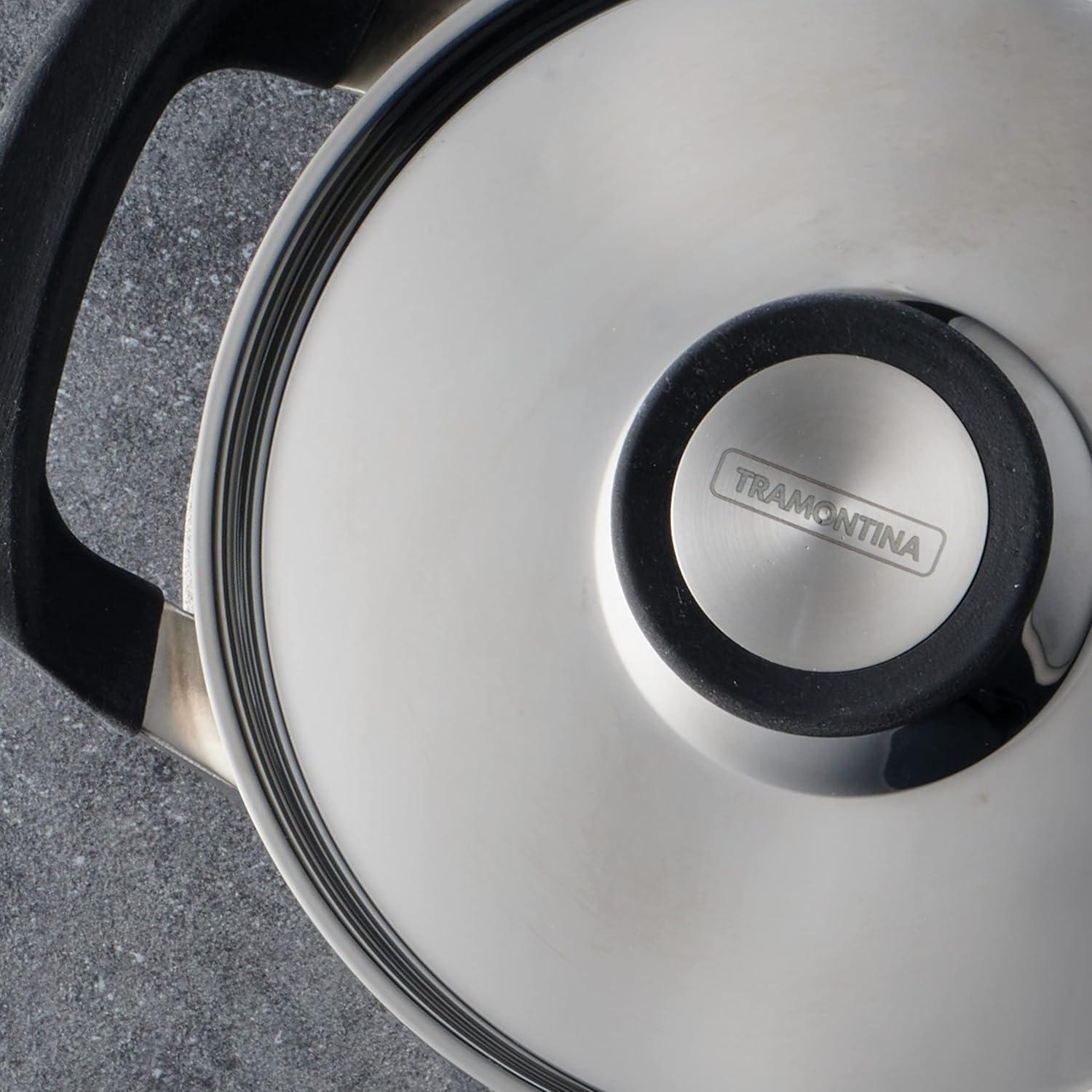 image:imageTramontina Nesting 6 Pc Stainless Steel TriPly Clad Sauce Pan and Stock Pot Set 80116048DS