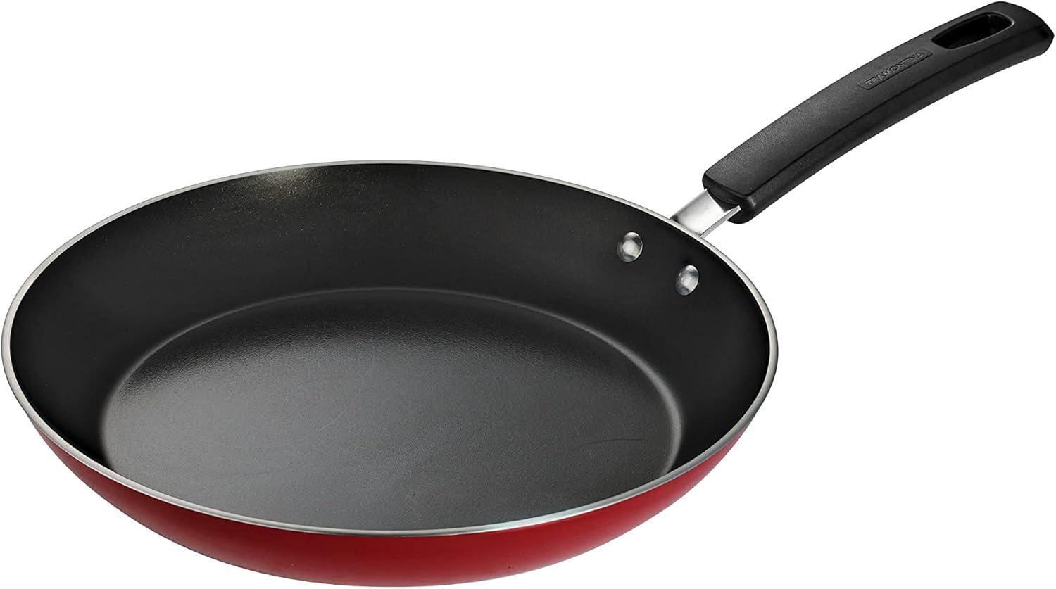 image:imageTramontina Sicilia 8Piece Non Stick Cookware Set with Glass Lids Aluminum Nonstick Pots and Pans Kitchen Set RaspberryRaspberry