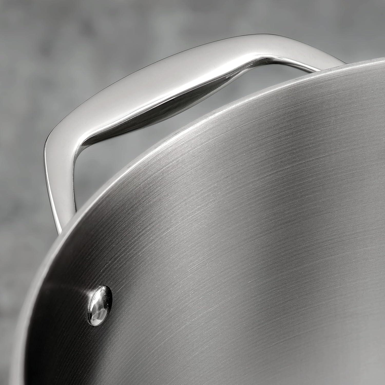 image:imageTramontina Signature TriPly Clad Stainless Steel 3Quart Saute Pan with Lid InductionReady Cooking Pan DishwasherSafe NSFCertified Made in BrazilBRAISER