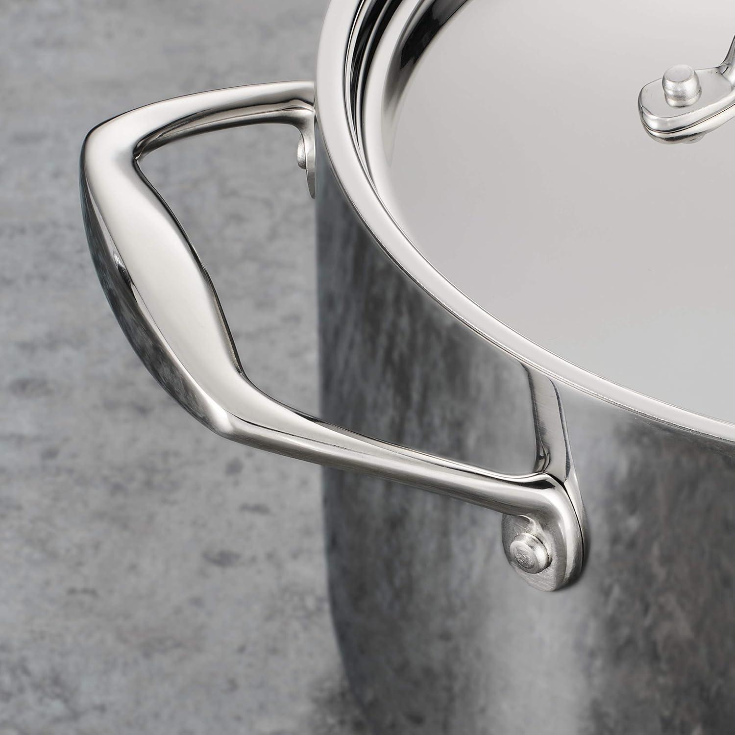 image:imageTramontina Signature TriPly Clad Stainless Steel 3Quart Saute Pan with Lid InductionReady Cooking Pan DishwasherSafe NSFCertified Made in BrazilDUTCH OVEN