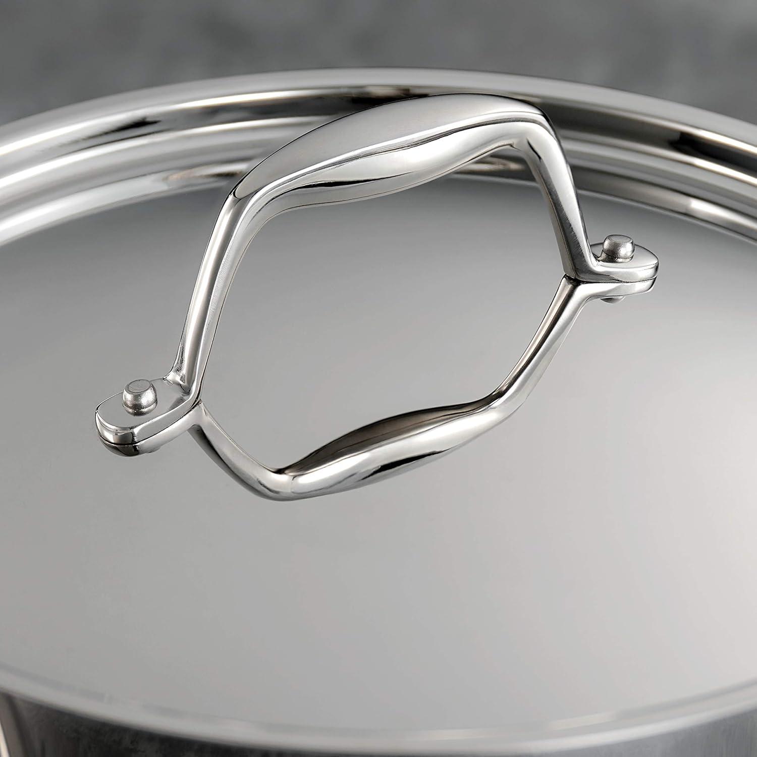 image:imageTramontina Signature TriPly Clad Stainless Steel 3Quart Saute Pan with Lid InductionReady Cooking Pan DishwasherSafe NSFCertified Made in BrazilDUTCH OVEN