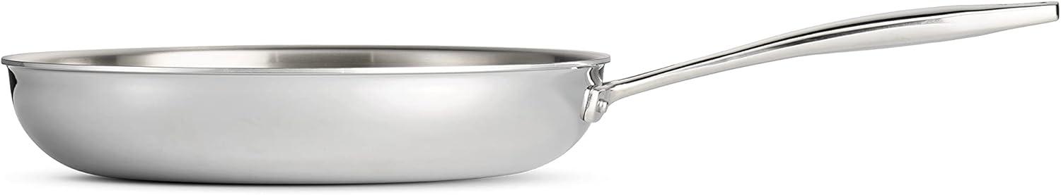image:imageTramontina Signature TriPly Clad Stainless Steel 3Quart Saute Pan with Lid InductionReady Cooking Pan DishwasherSafe NSFCertified Made in BrazilFRY PAN