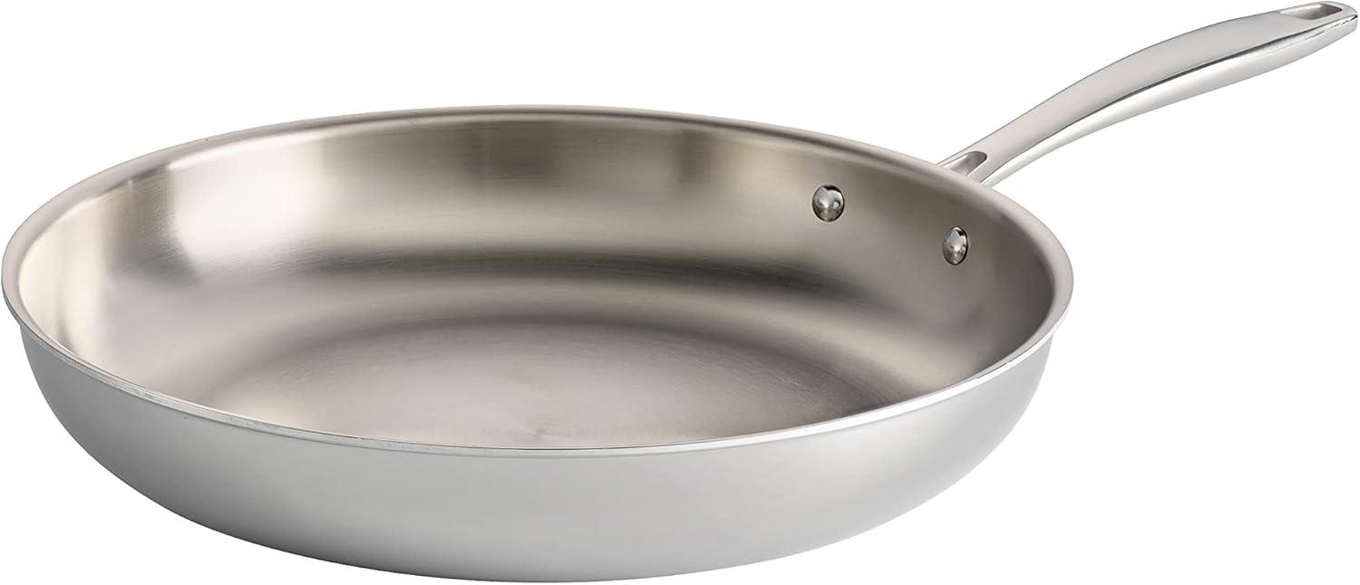 image:imageTramontina Signature TriPly Clad Stainless Steel 3Quart Saute Pan with Lid InductionReady Cooking Pan DishwasherSafe NSFCertified Made in BrazilFRY PAN