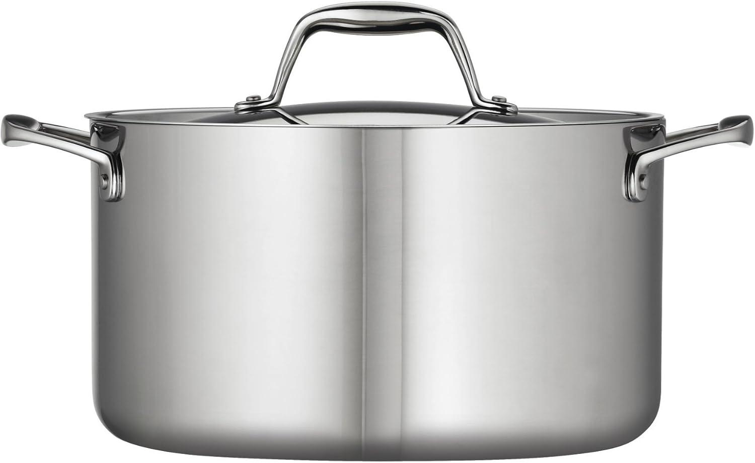 image:imageTramontina Signature TriPly Clad Stainless Steel 3Quart Saute Pan with Lid InductionReady Cooking Pan DishwasherSafe NSFCertified Made in BrazilSAUCE PAN