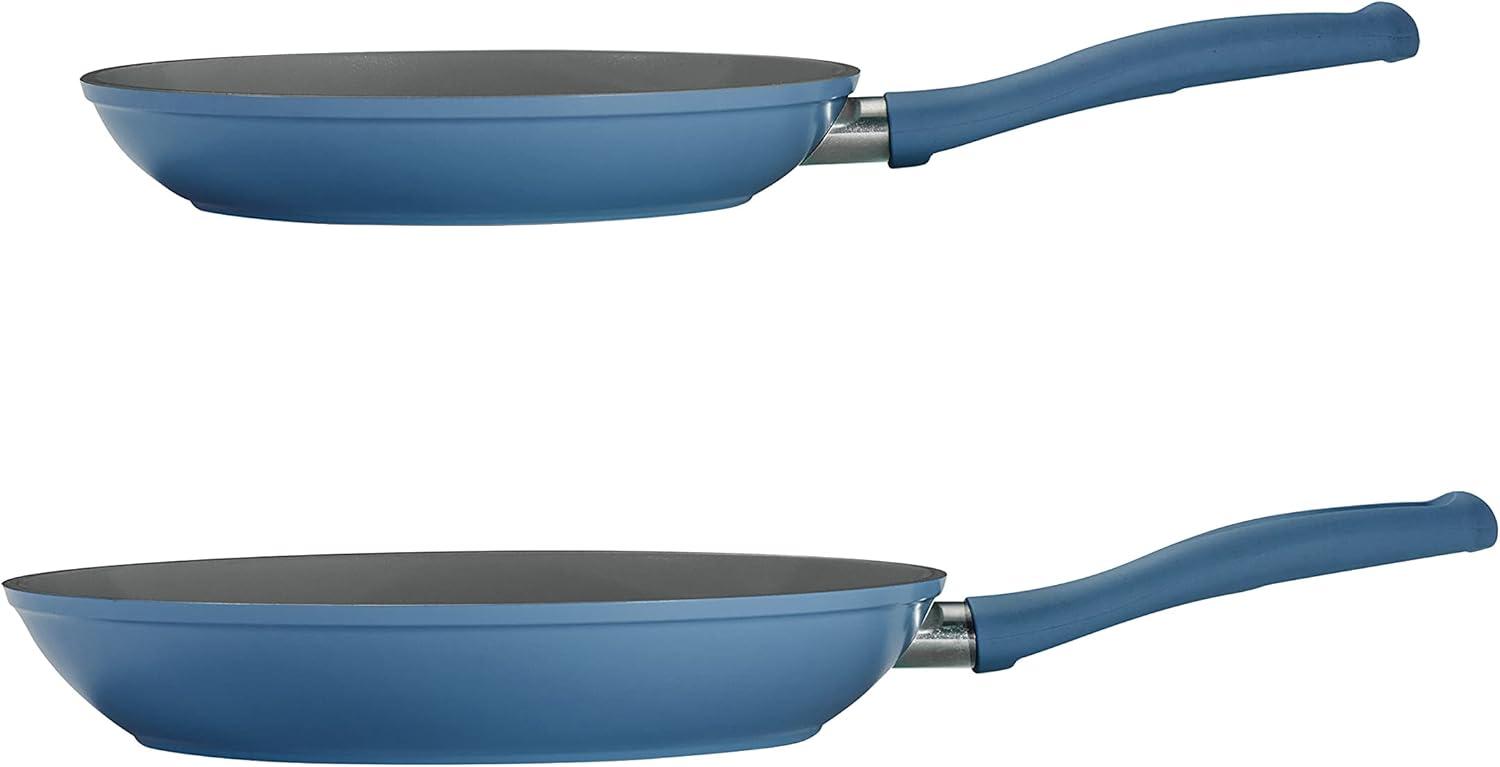 image:imageTramontina Solara 10 amp 12Inch Ceramic Non Stick Frying Pan Set HeavyGauge Aluminum Skillet with Nonstick Coating Dishwasher and Oven Safe Purple 2PackBlue