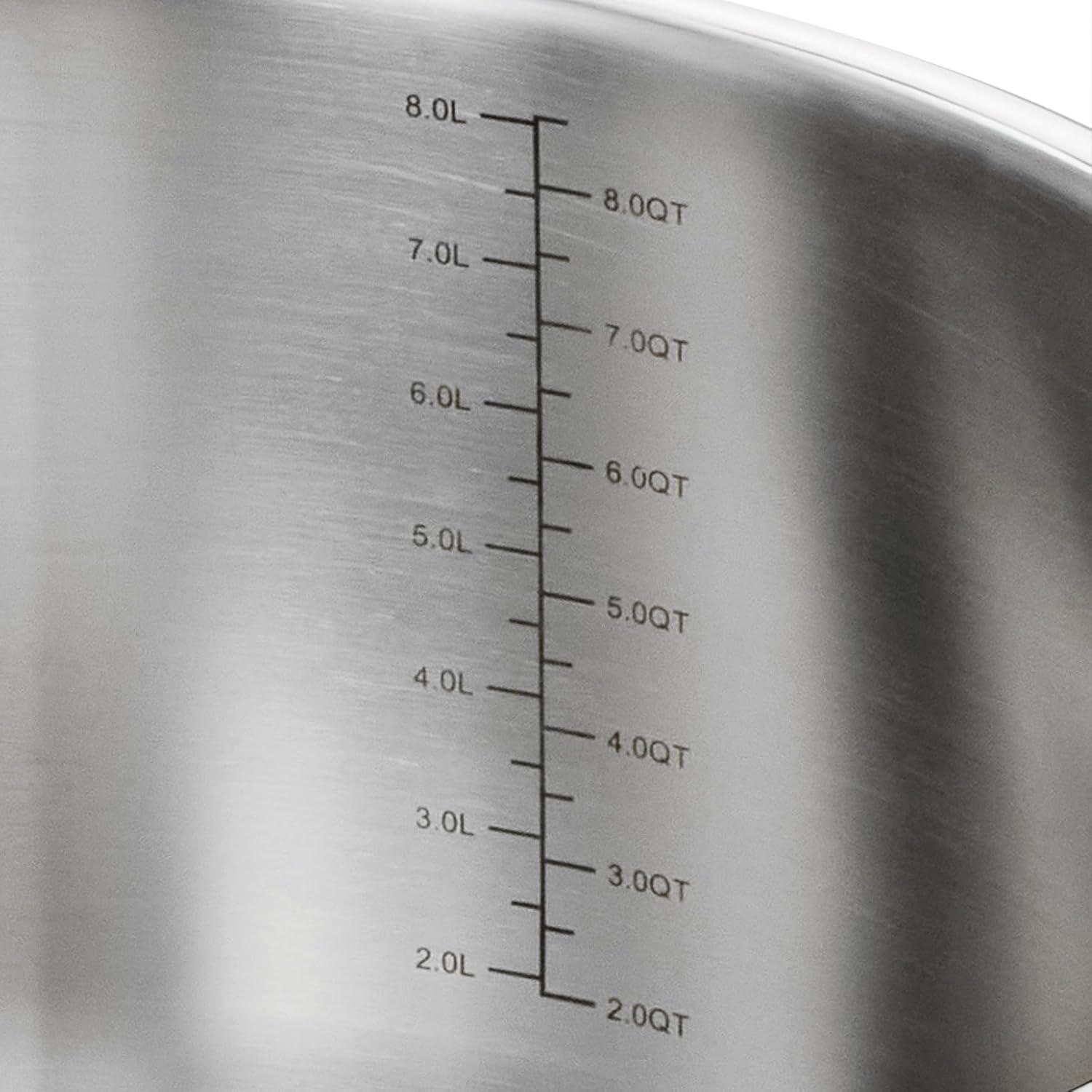 image:imageTramontina Utsava 575Quart TriPly Clad Stainless Steel Tope with Lid Large Patila Pot for Indian CookingStainless Steel