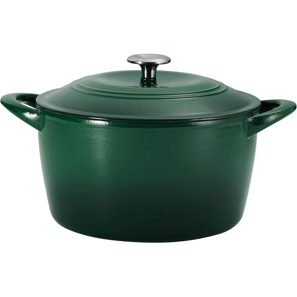 image:imageTramontina 7 Qt Enameled Cast Iron Covered Tall Round Dutch Oven Latte 80131353DSBasil