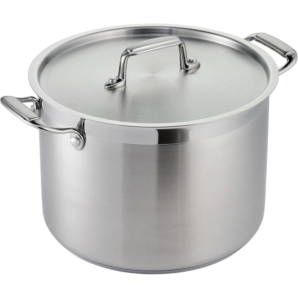 image:imageTramontina Gourmet Stainless Steel 8Quart Stock Pot with Lid8 Quarts