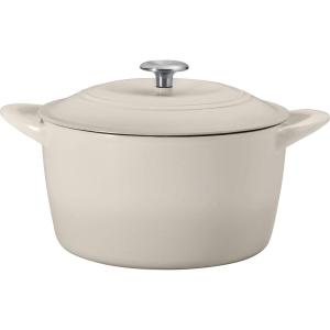 image:imageTramontina 7 Qt Enameled Cast Iron Covered Tall Round Dutch Oven Latte  80131353DSLatte