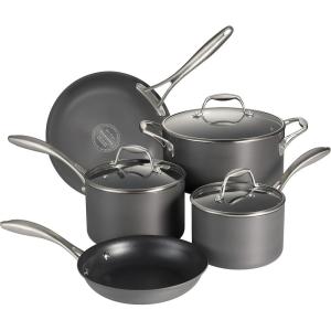 image:imageTramontina OnyxPro Hard Anodized Non Stick 8Piece Cookware Set with Glass Lids Pots and Pans Kitchen Set Oven SafeCookware Set