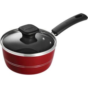 image:imageTramontina Sicilia 8Piece Non Stick Cookware Set with Glass Lids Aluminum Nonstick Pots and Pans Kitchen Set RaspberryRaspberry