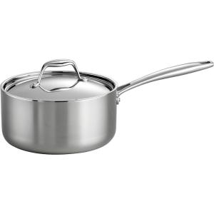 image:imageTramontina Signature TriPly Clad Stainless Steel 3Quart Saute Pan with Lid InductionReady Cooking Pan DishwasherSafe NSFCertified Made in BrazilSAUCE PAN