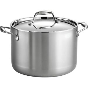 image:imageTramontina Signature TriPly Clad Stainless Steel 3Quart Saute Pan with Lid InductionReady Cooking Pan DishwasherSafe NSFCertified Made in BrazilSTOCK POT