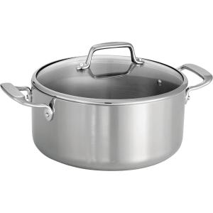 image:imageTramontina TriPly Clad Stainless Steel 12Piece Cookware Set with Glass Lids Pots and Pans Kitchen Set InductionReady DishwasherSafe NSFCertifiedDutch Oven