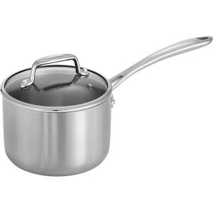 image:imageTramontina TriPly Clad Stainless Steel 12Piece Cookware Set with Glass Lids Pots and Pans Kitchen Set InductionReady DishwasherSafe NSFCertifiedSauce pan