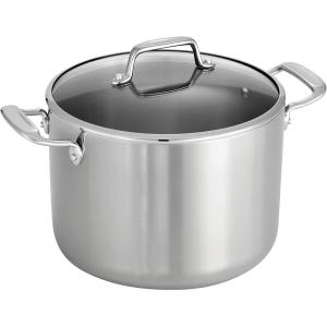 image:imageTramontina TriPly Clad Stainless Steel 12Piece Cookware Set with Glass Lids Pots and Pans Kitchen Set InductionReady DishwasherSafe NSFCertifiedStock Pot