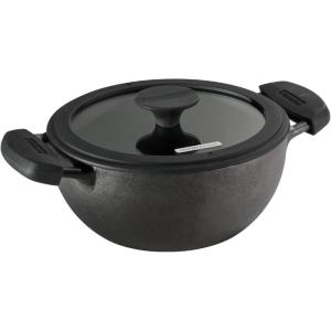 image:imageTramontina Utsava 23Quart PreSeasoned Cast Iron Kadai with Lid Small Kadhai Pot for Indian Cooking23Quart