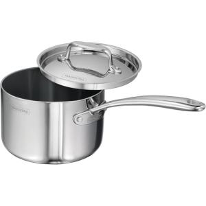 image:imageTramontina Utsava TriPly Clad Stainless Steel 29Quart Saute Pan with Lid and Ceramic Non Stick Interior InductionReady Cooking PanSauce Pan