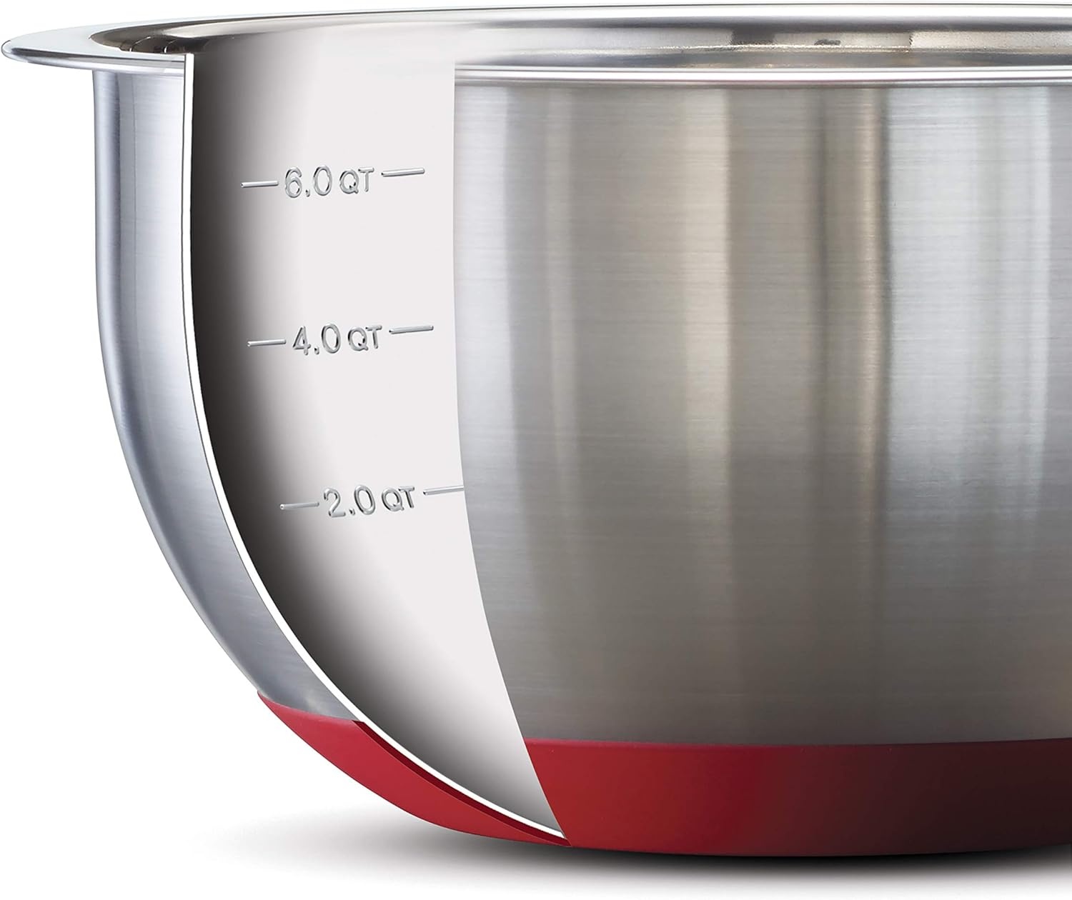 image:imageTramontina 14piece Stainless Steel Mixing Bowl Set with Red Lids 80202508DS