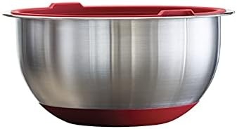 image:imageTramontina 14piece Stainless Steel Mixing Bowl Set with Red Lids 80202508DS