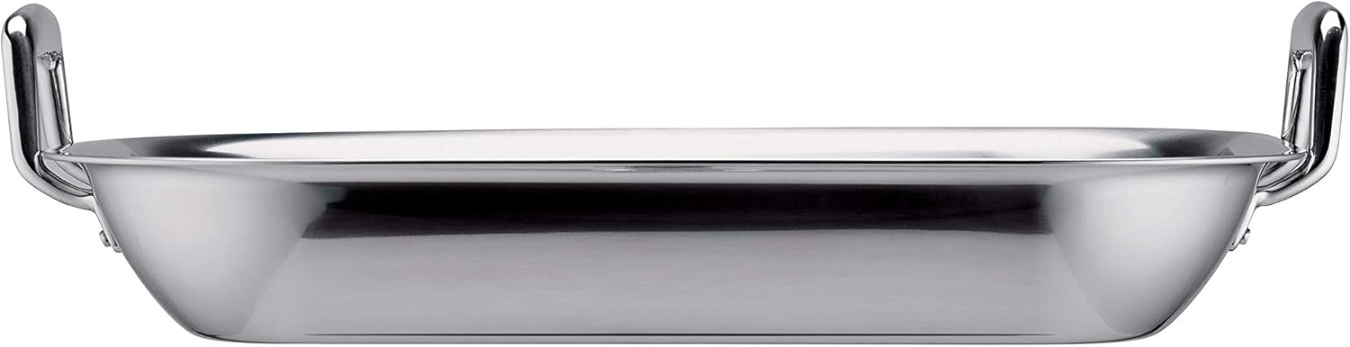 image:imageTramontina 1675Inch Stainless Steel Roasting Pan with Rack Flared Edge Turkey Roaster for Oven Dishwasher Safe Made in Brazil1675Inch