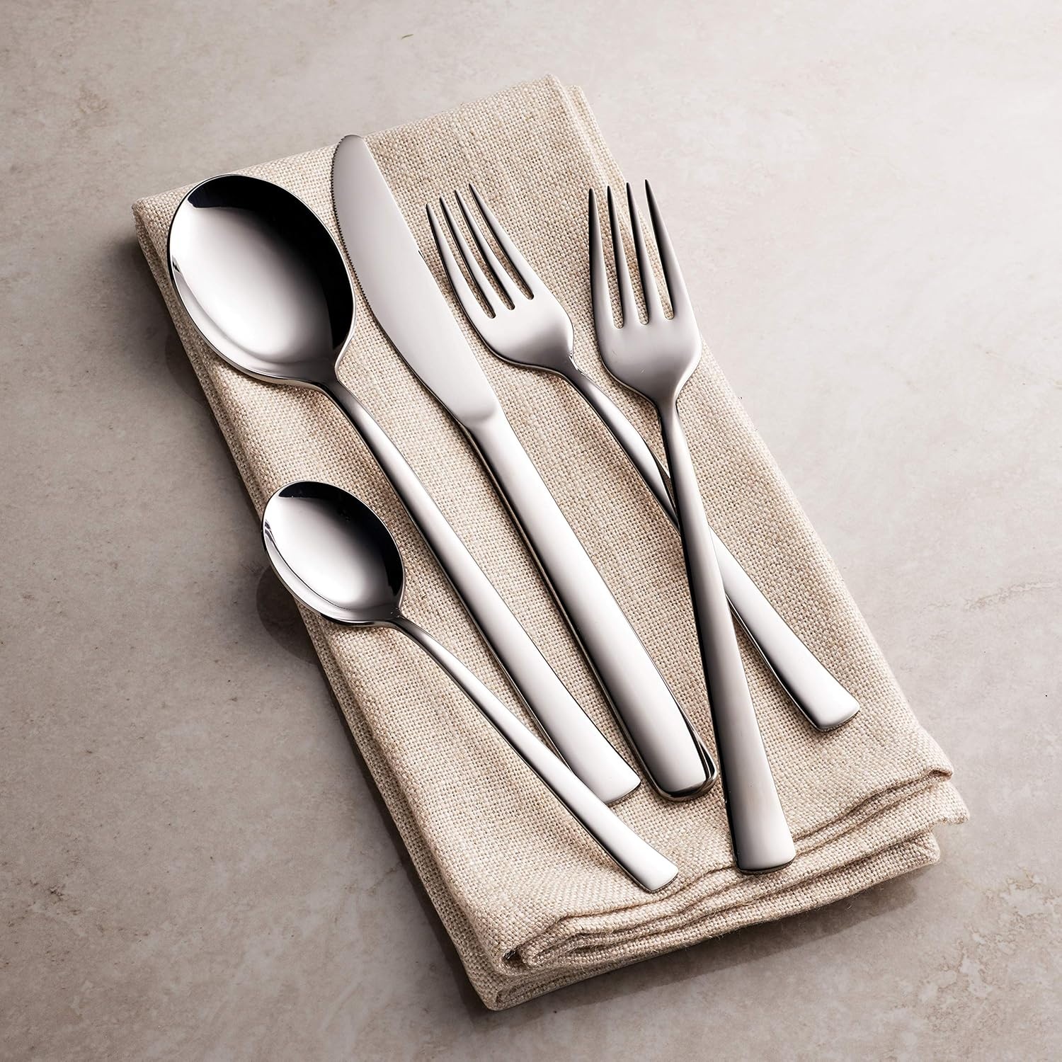 image:imageTramontina 45 Piece Silverware Set Firenze Utensils Set20 PC Pack of 2