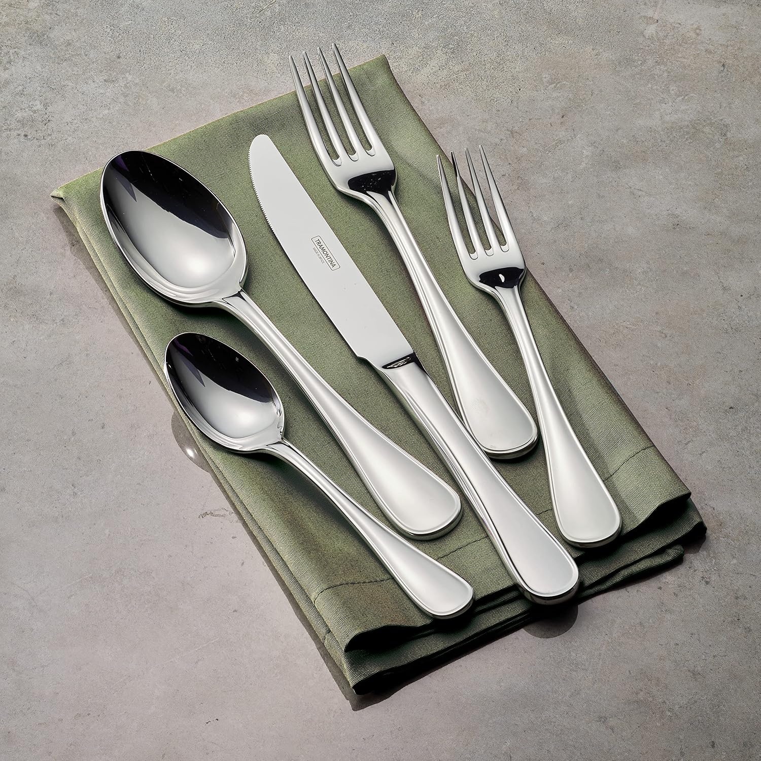 image:imageTramontina 45 Piece Silverware Set Firenze Utensils Set45 PC