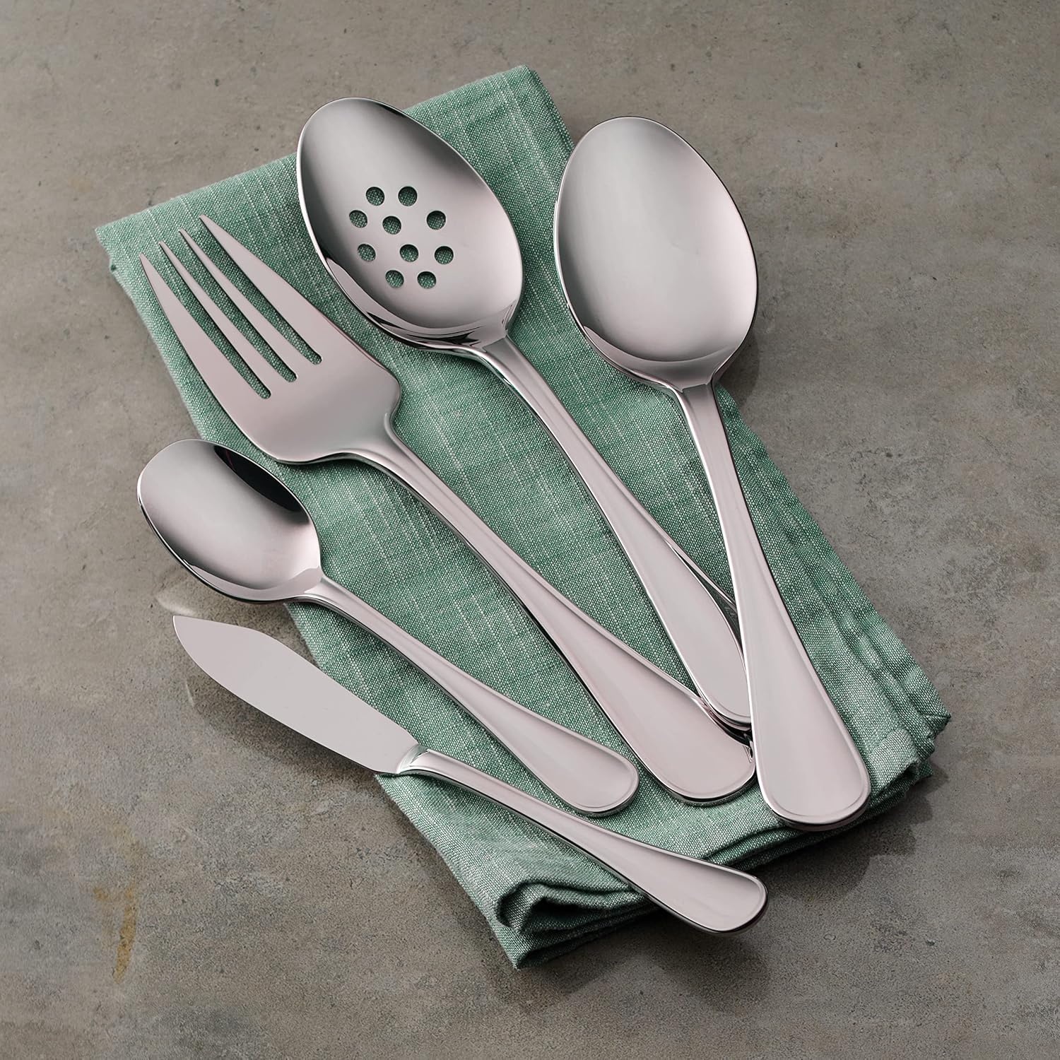 image:imageTramontina 45 Piece Silverware Set Firenze Utensils Set45 PC