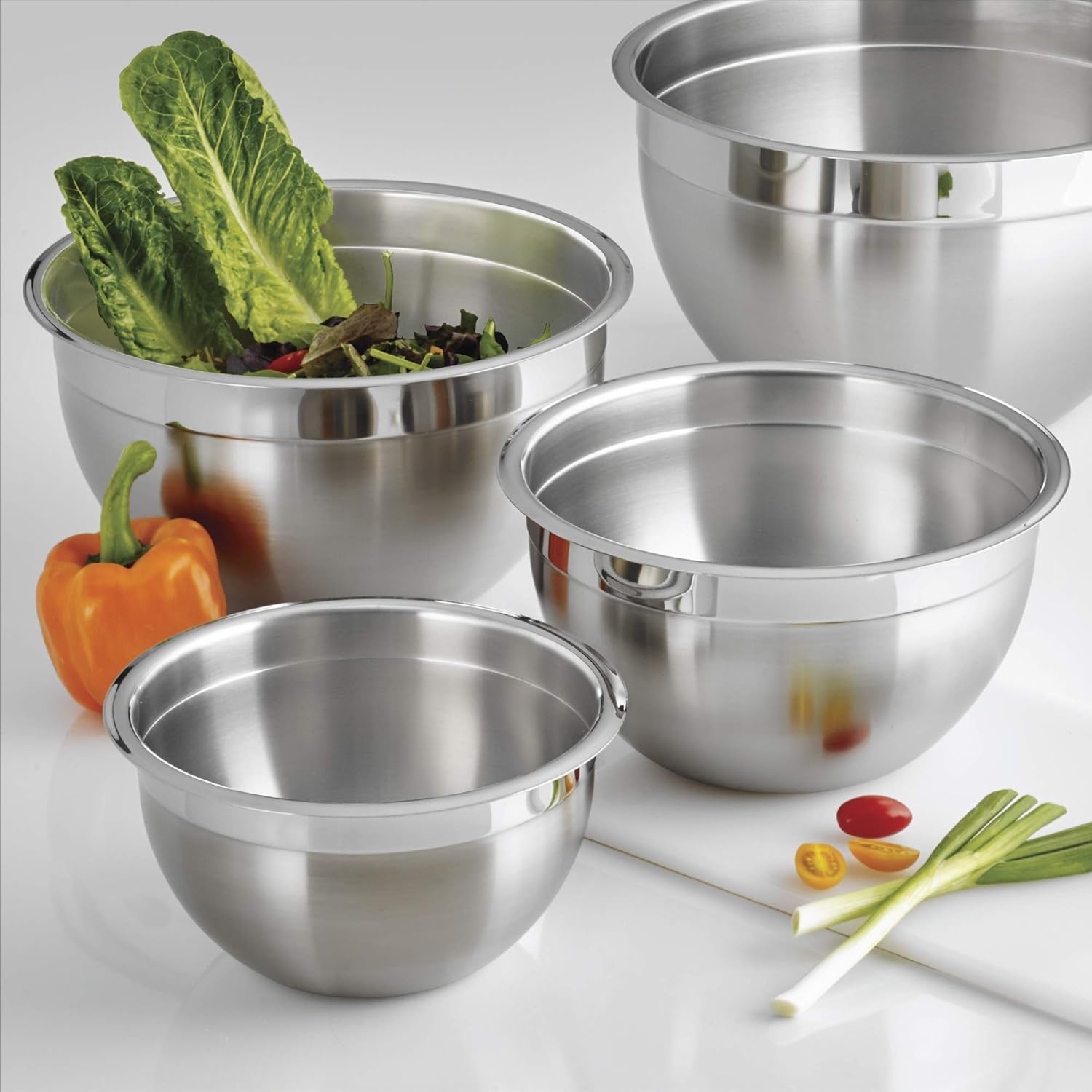 image:imageTramontina Gourmet 15Quart Stainless Steel Small Mixing Bowl Ideal for Salads Preparing and Serving DishwasherSafe15Quart