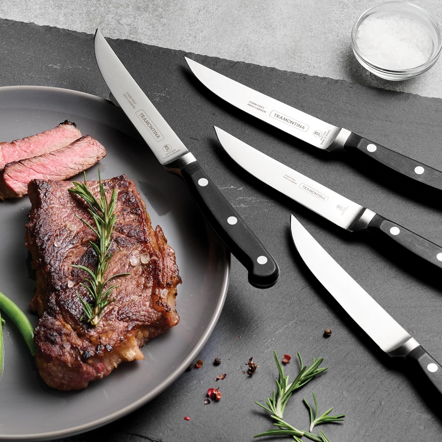 image:imageTramontina Pro Series 4 Piece Forged 5 Inch Fine Steak Knife SetFine Edge